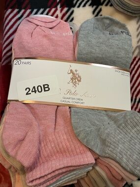 Women's US Polo Assn Quarter Crew Socks